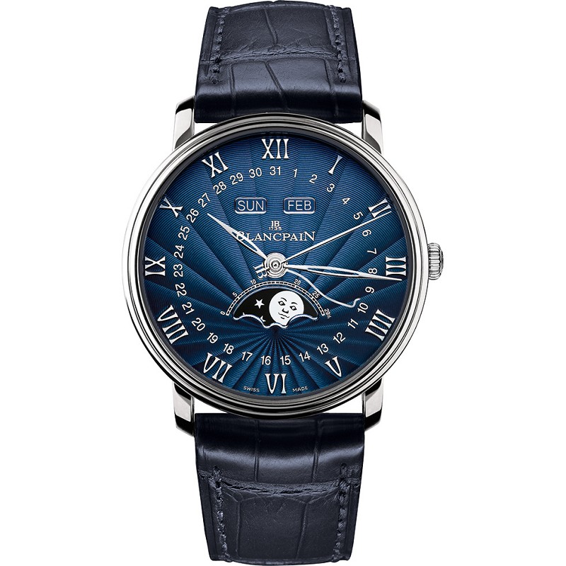 藍盤寶珀6654復刻 OM廠手表寶珀月相男表 6654-1529-55B V3升級版